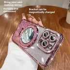 Makeup Mirror Glitter iPhone Cover - Viexta
