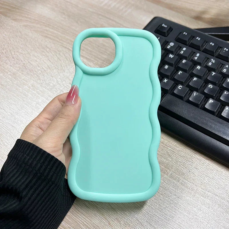 macaron-big-wave-silicone-case - Viexta
