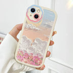 Oil Painting Flower iPhone Protective Case - Viexta