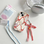 Two-in-one Ribbon Heart Cat iPhone Case - Viexta