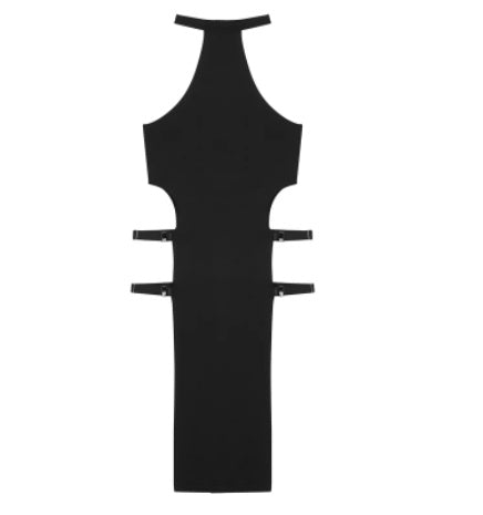 sexy-lingerie-ice-silk-high-waist-slit-tights-solid-color-pullover-sleeveless-hollow