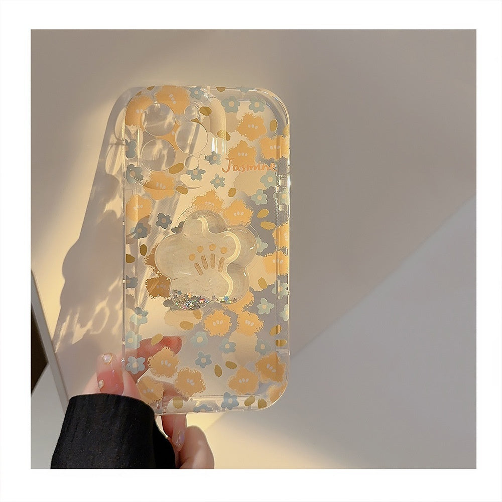 Floral Shell iPhone Case Holder
