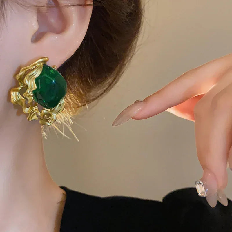 Vintage Emerald Earrings - Viexta