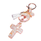 Resin Epoxy Cross Bag Hanging Ornament