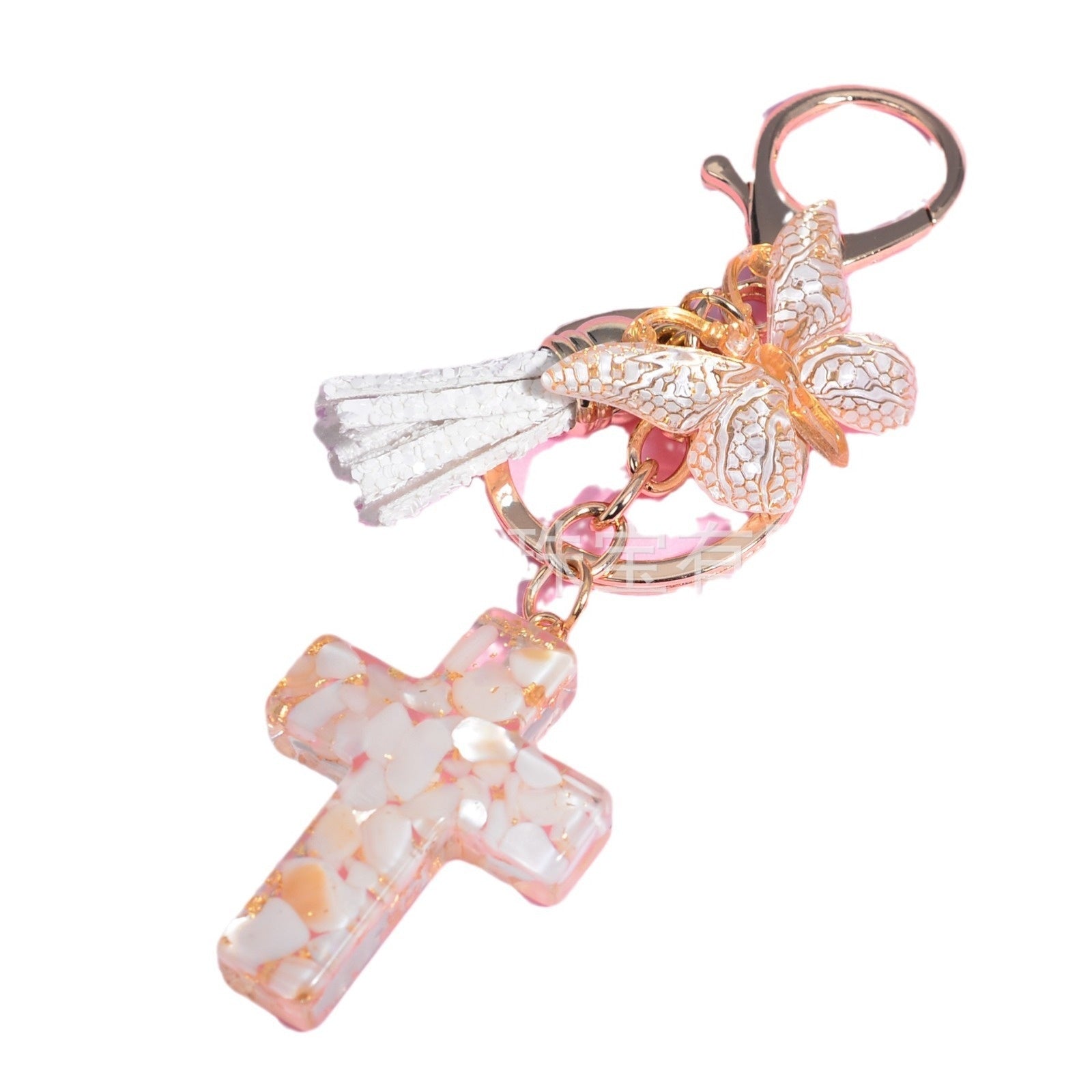 Resin Epoxy Cross Bag Hanging Ornament