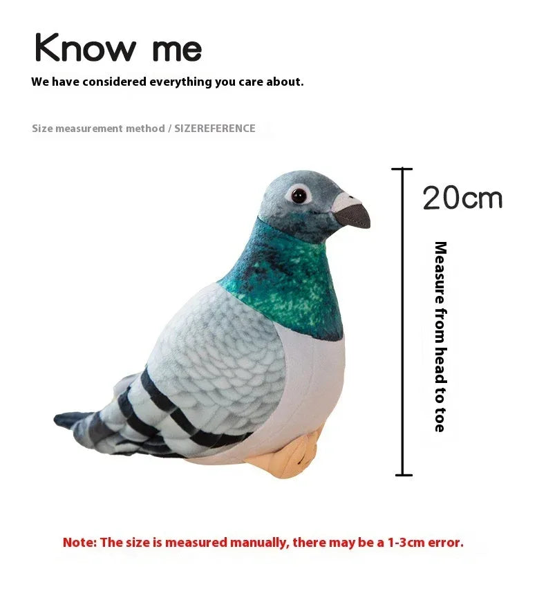 Bird Pigeon Plush Toy - Viexta