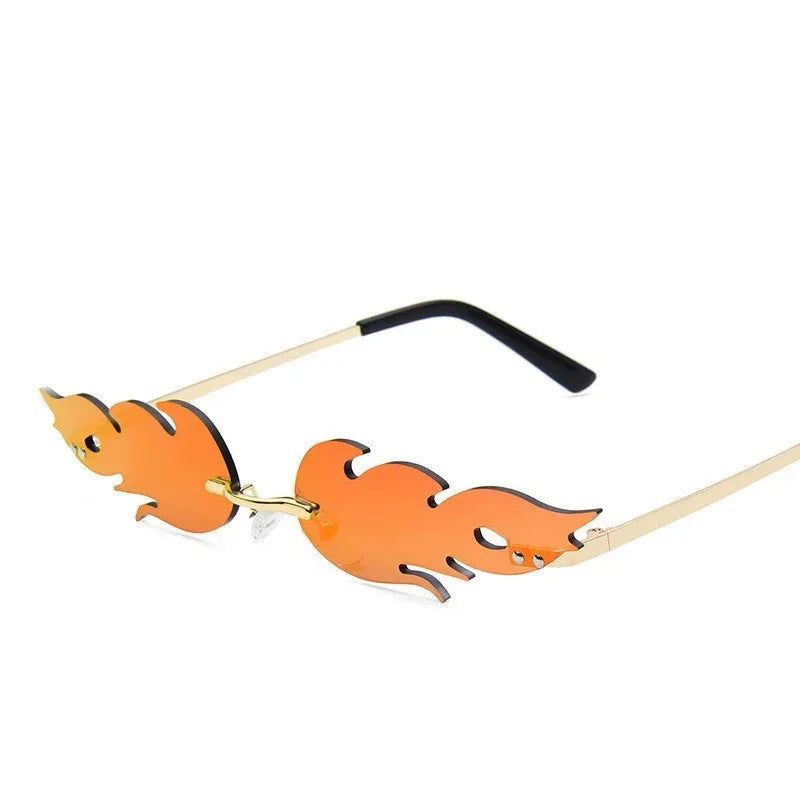 personalized-trend-flame-shaped-sunglasses - Viexta