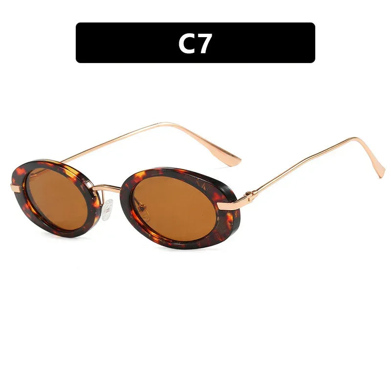 small-frame-oval-vintage-sunglasses - Viexta