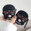 Cartoon Funny Face Mask Wireless Airpod Case - Viexta