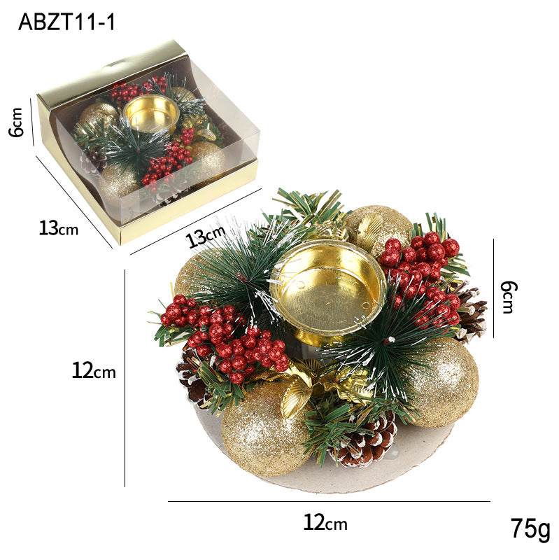 Christmas Candle Metals Candlestick