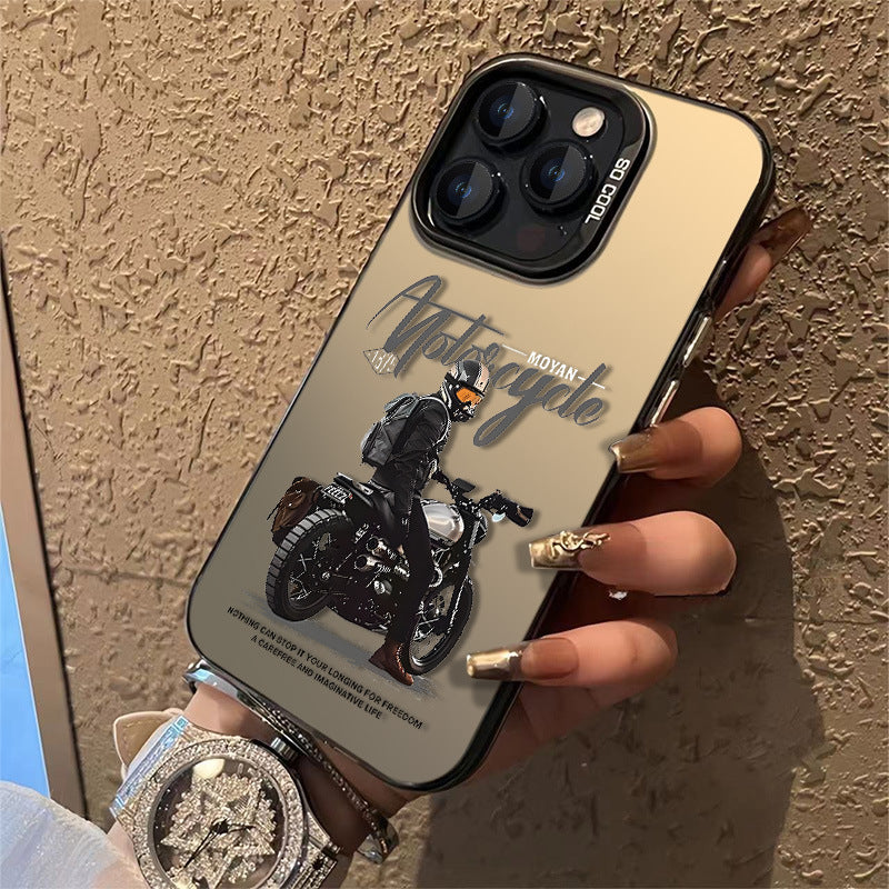 Motorcycle Color Silver iPhone Cover
