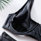 lingerie-leather-patent-leather-seductive-set - Viexta
