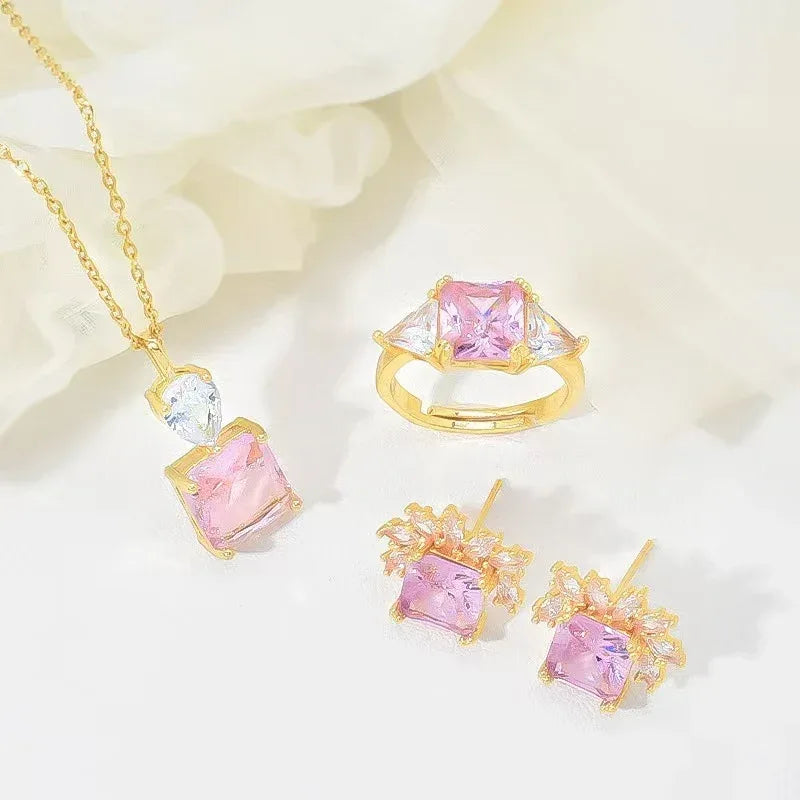 Square Necklace Premium Clavicle Chain Accessories - Viexta