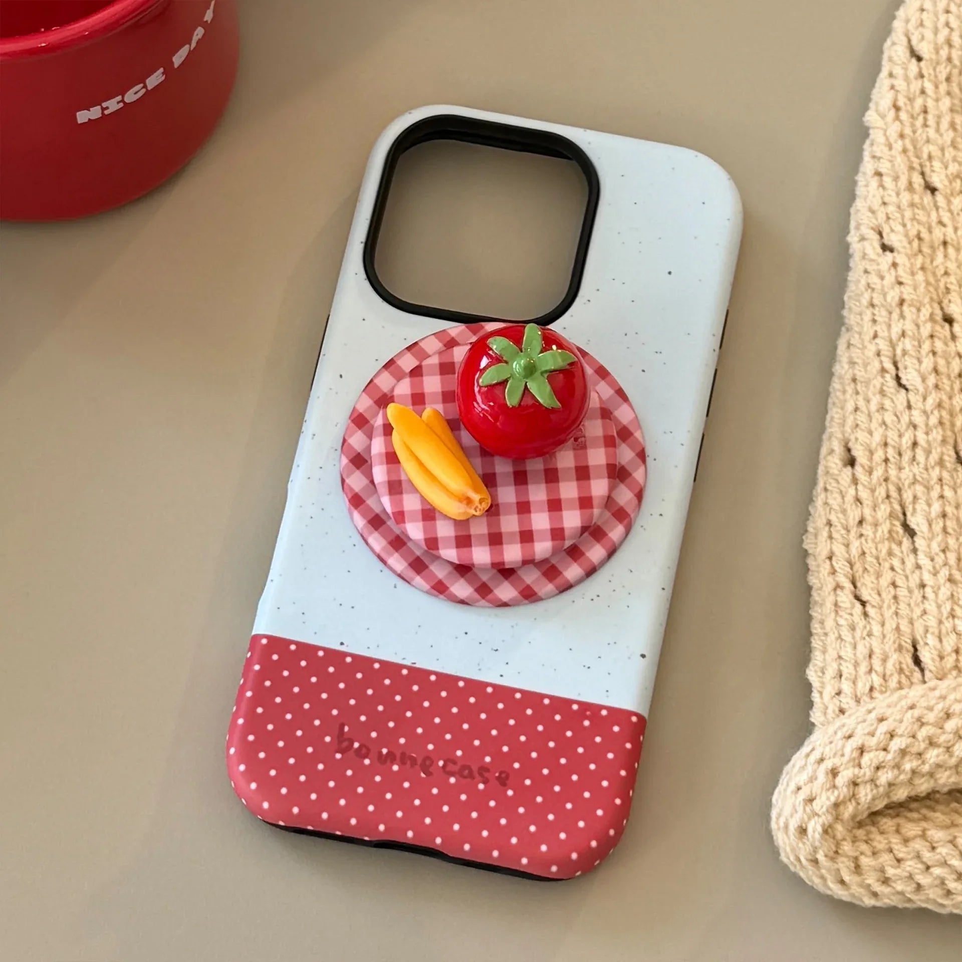 3D Fruit Platter iPhone Case Magnetic Stand - Viexta