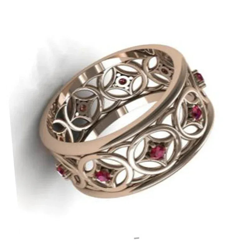Luxury Domineering Diamond Micro Inlaid Zircon Ring - Viexta