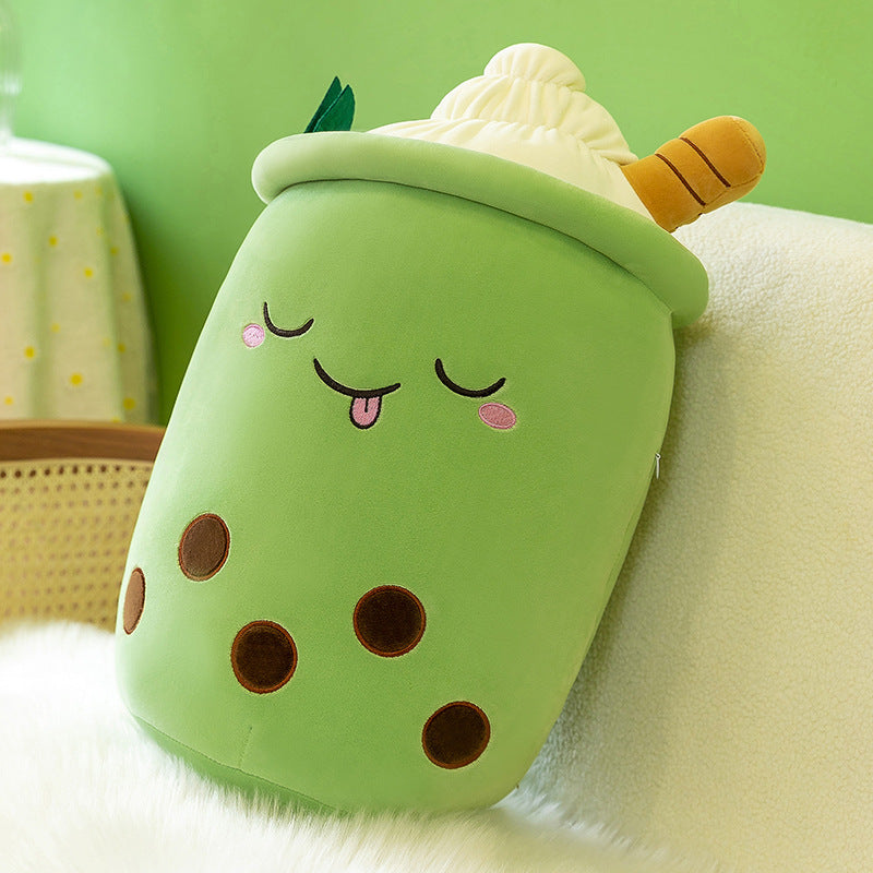 Emulational Fruit Milky Tea Cup Pillow Plush Toy