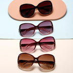 Diamond Metal Hinge Fox Head Sunglasses - Viexta