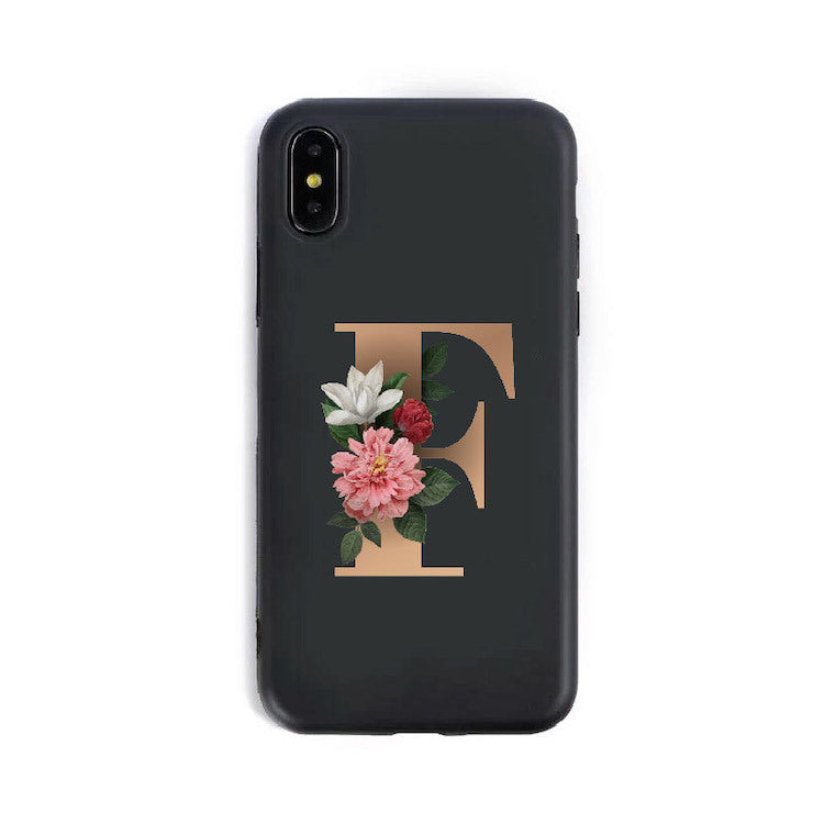 26 English Alphabet Silicone Phone Cases for IPHONE