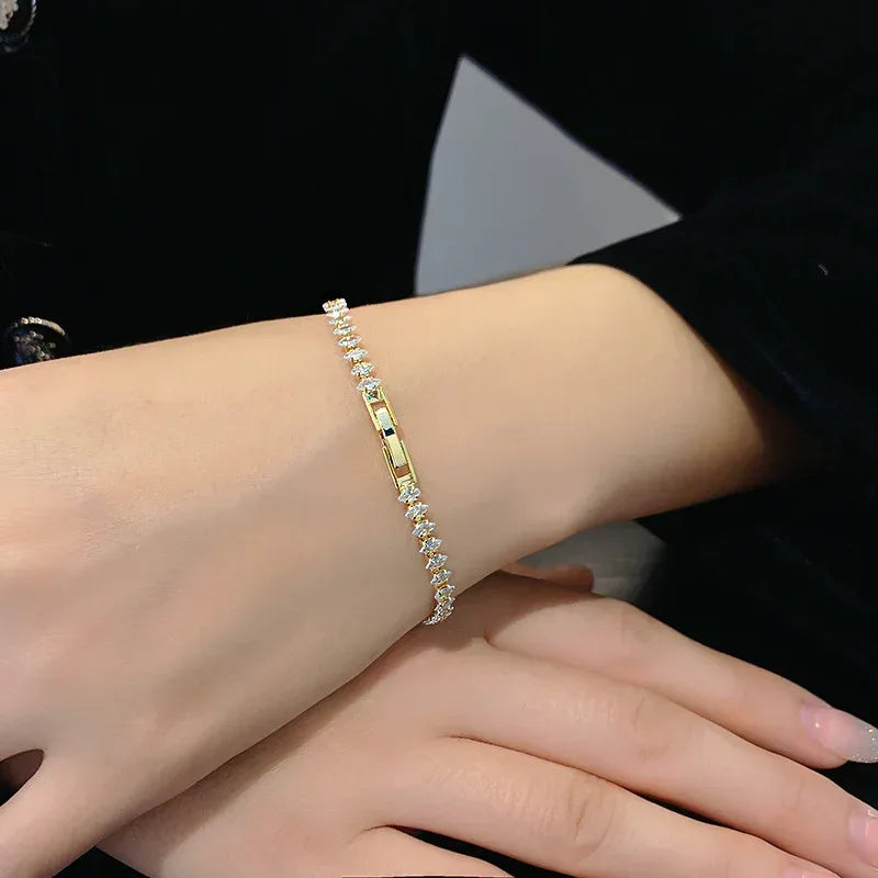 Color Zircon Bracelet Retro Horse Eye Fashion - Viexta