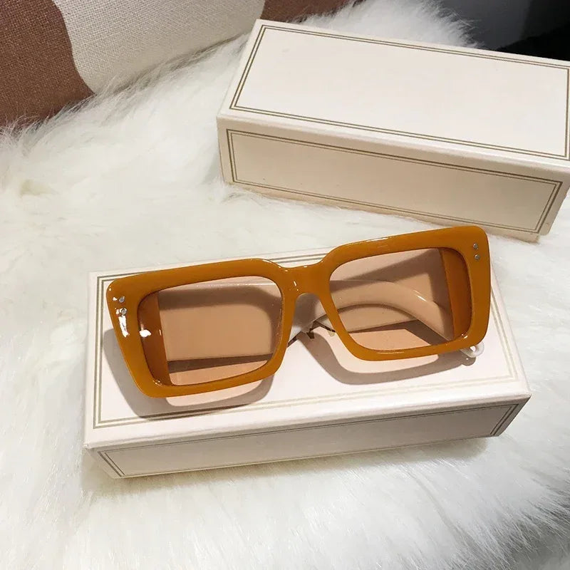 Rectangular Frame Sunglasses - Viexta