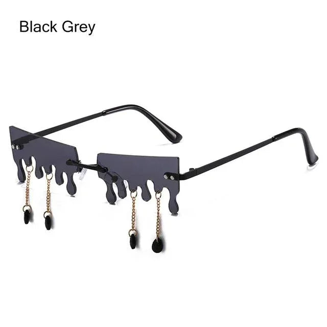 Fashion Butterfly Rimless Sunglasses For Women - Viexta