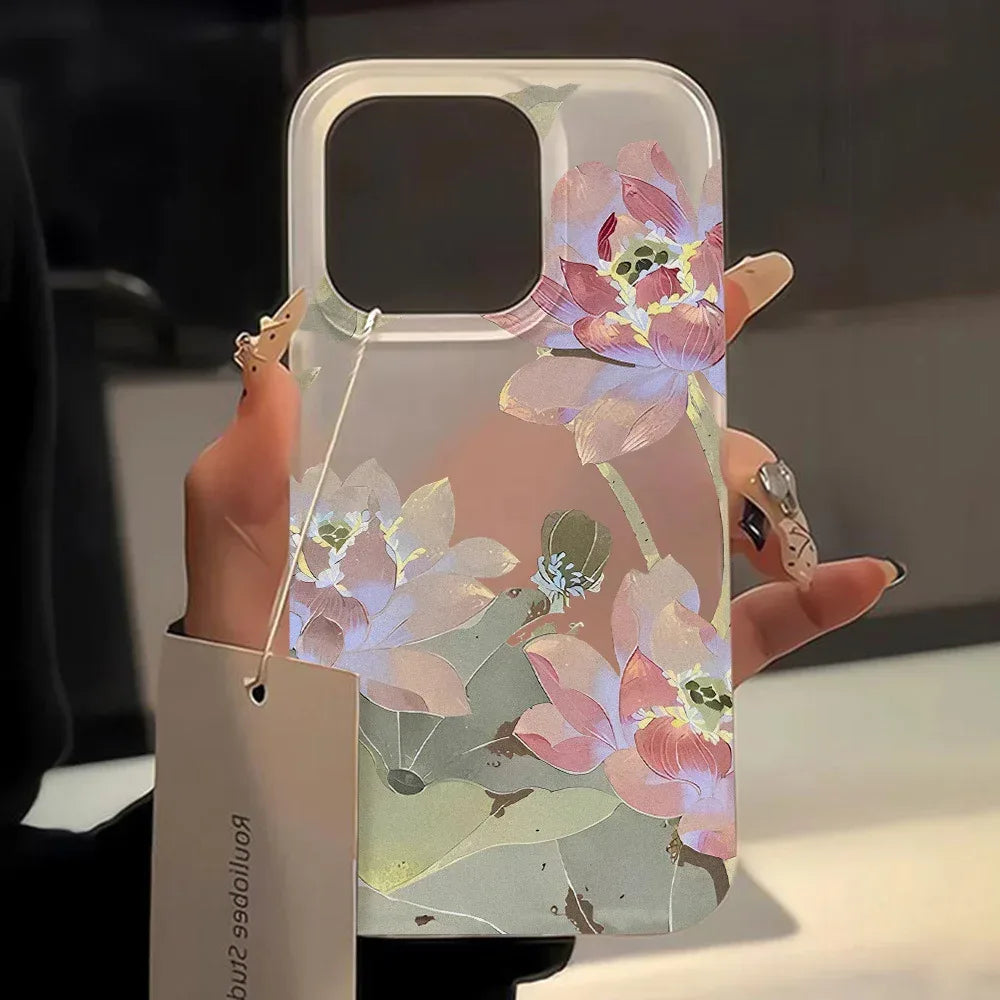 lotus-iphone-case-drop-resistant-case - Viexta
