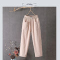 Cotton And Linen Casual Pants - Viexta