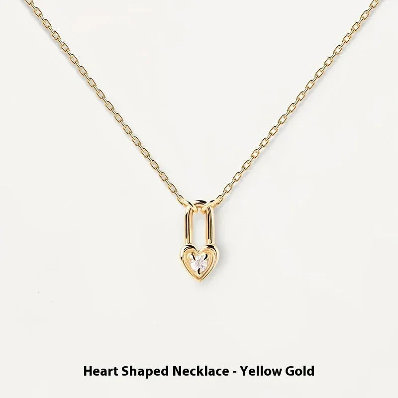 S925 Sterling Silver Locke & Key Necklace - Viexta