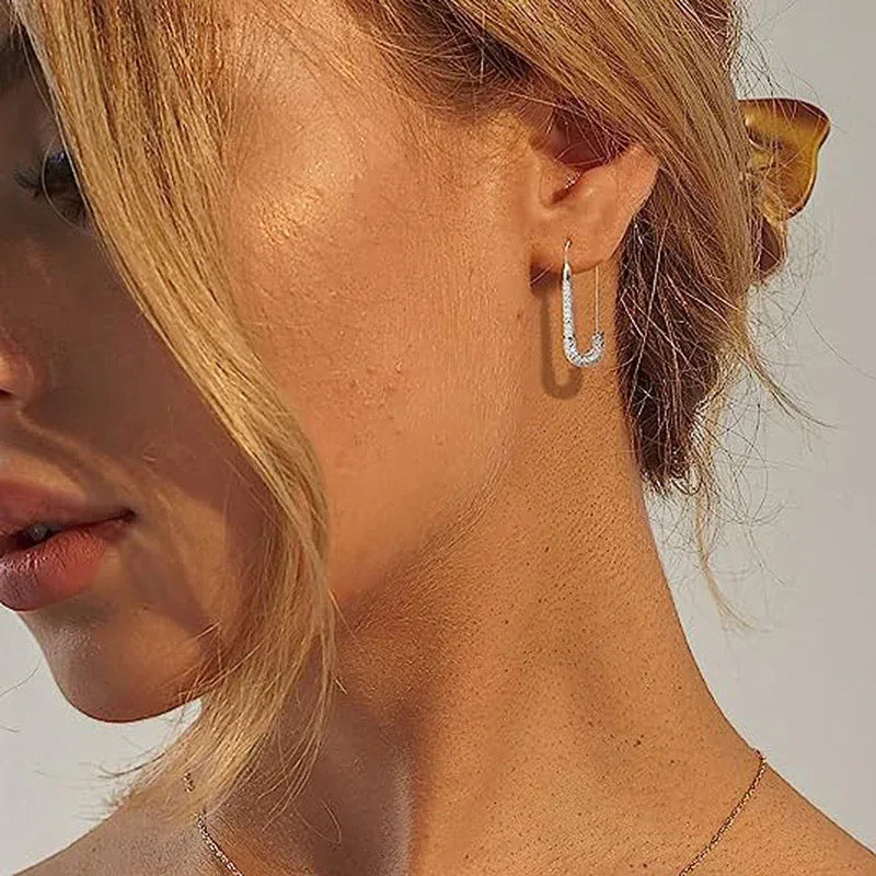 Clip Pin Micro-inlaid Earring - Viexta