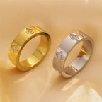 Titanium Steel Flower Ring - Viexta