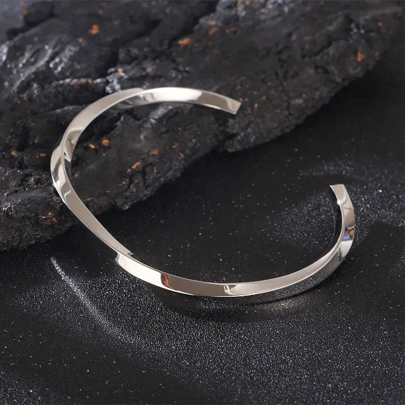Square Twisted Stainless Steel Bracelet - Viexta