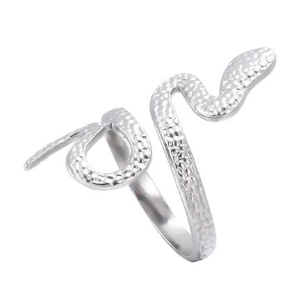 Stainless Steel Adjustable Opening Snake Ring