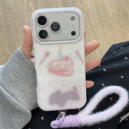 Glittery Knife Fork And Cake Pattern Dog iPhone Case - Viexta