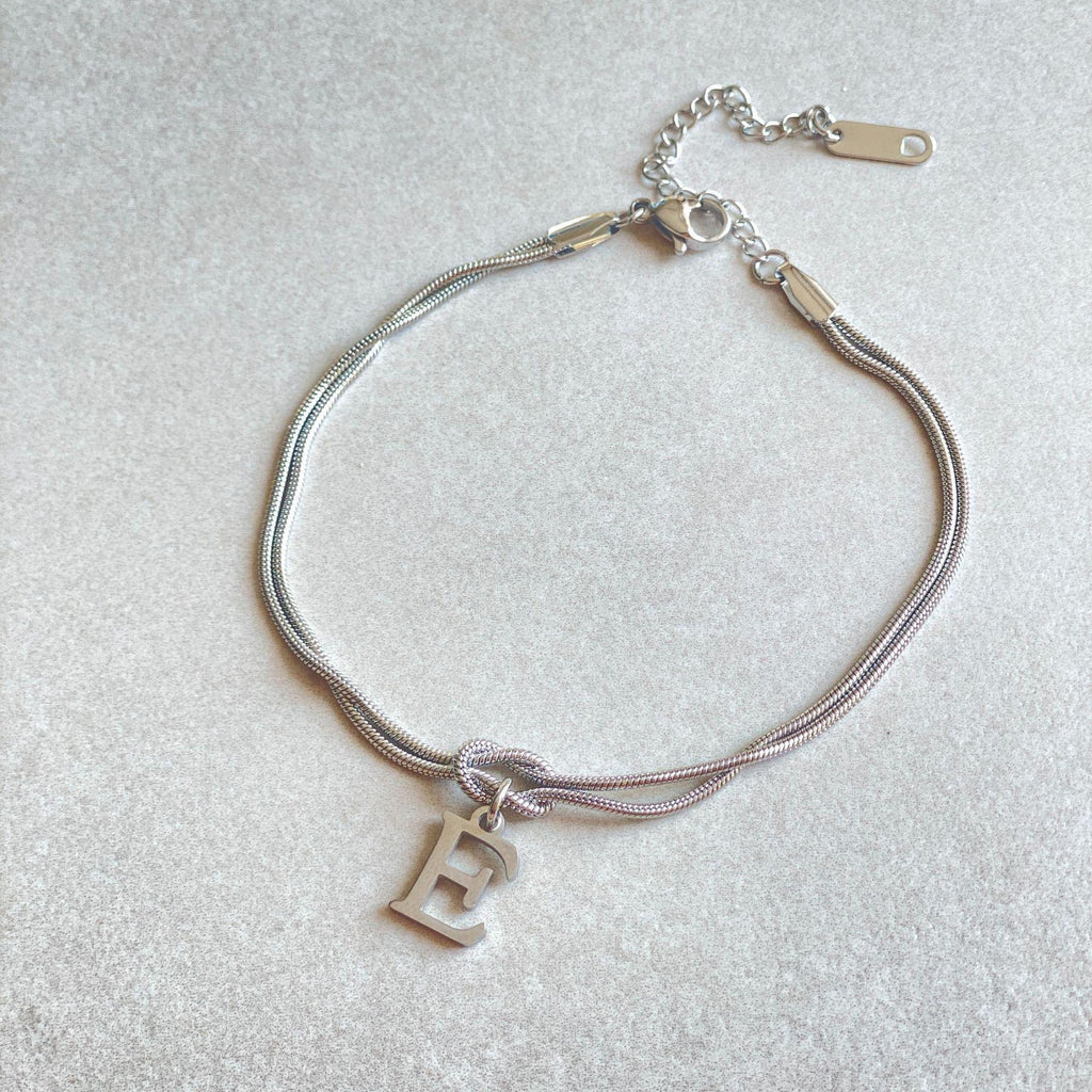 stainless-steel-26-letter-pendant-bracelet - Viexta