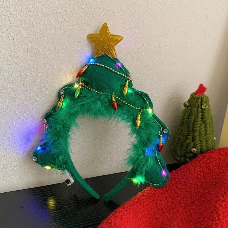 Christmas With Light Headband Snowflake - Viexta