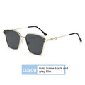 Small Frame Metal Hip Hop Sunglasses - Viexta