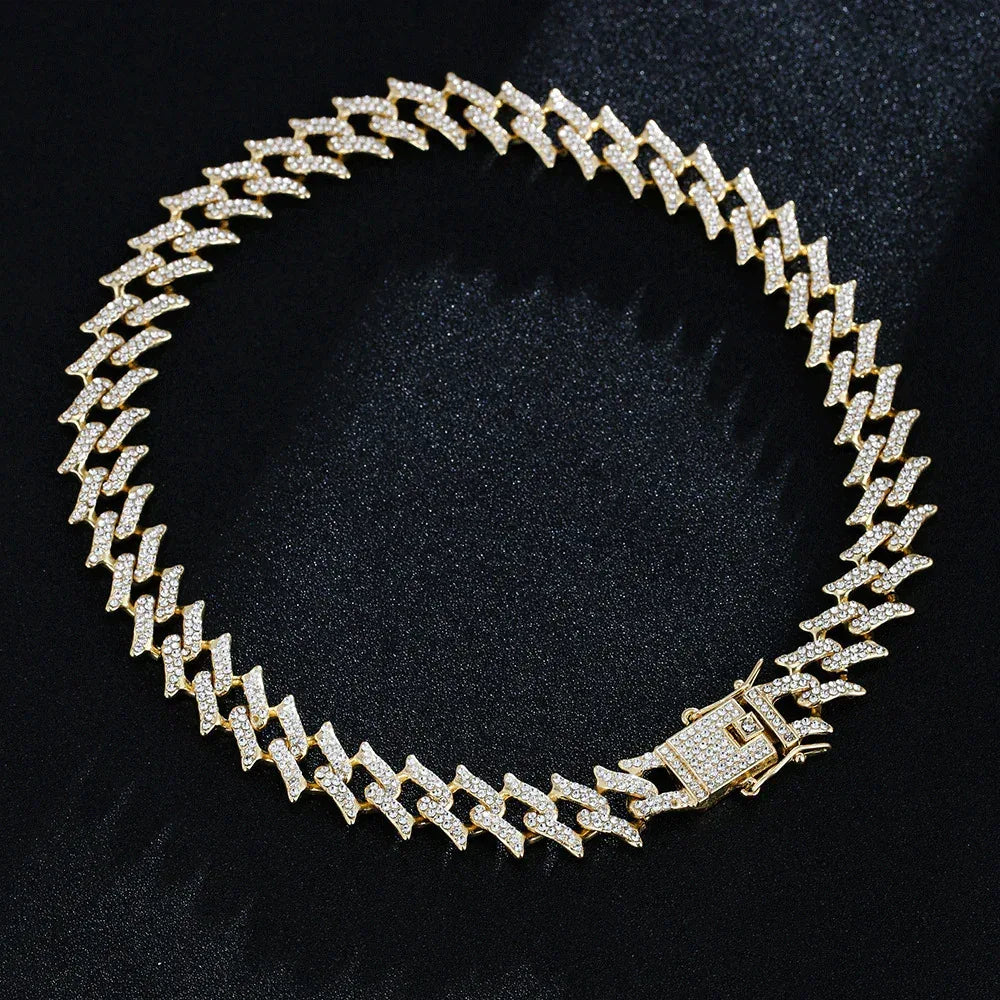 diamond-inlaid-necklace - Viexta