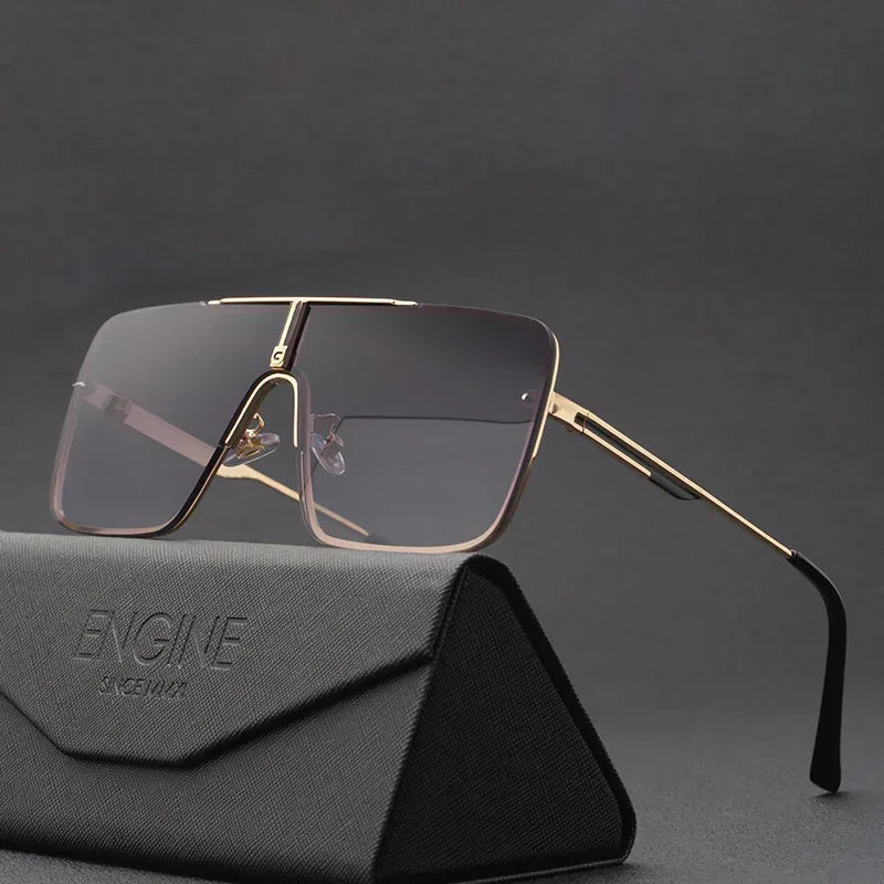 trendy-metal-large-square-one-piece-sunglasses - Viexta