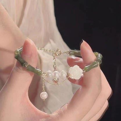 Bamboo Camellia Bracelet