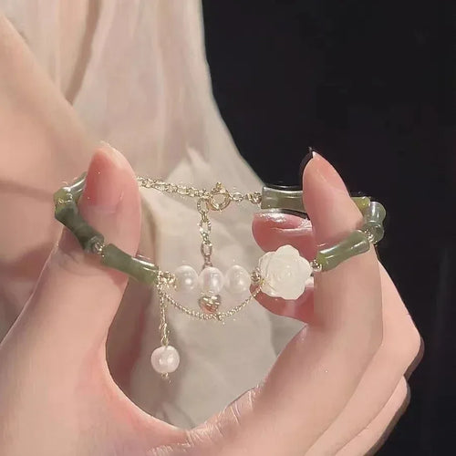 Bamboo Camellia Bracelet - Viexta