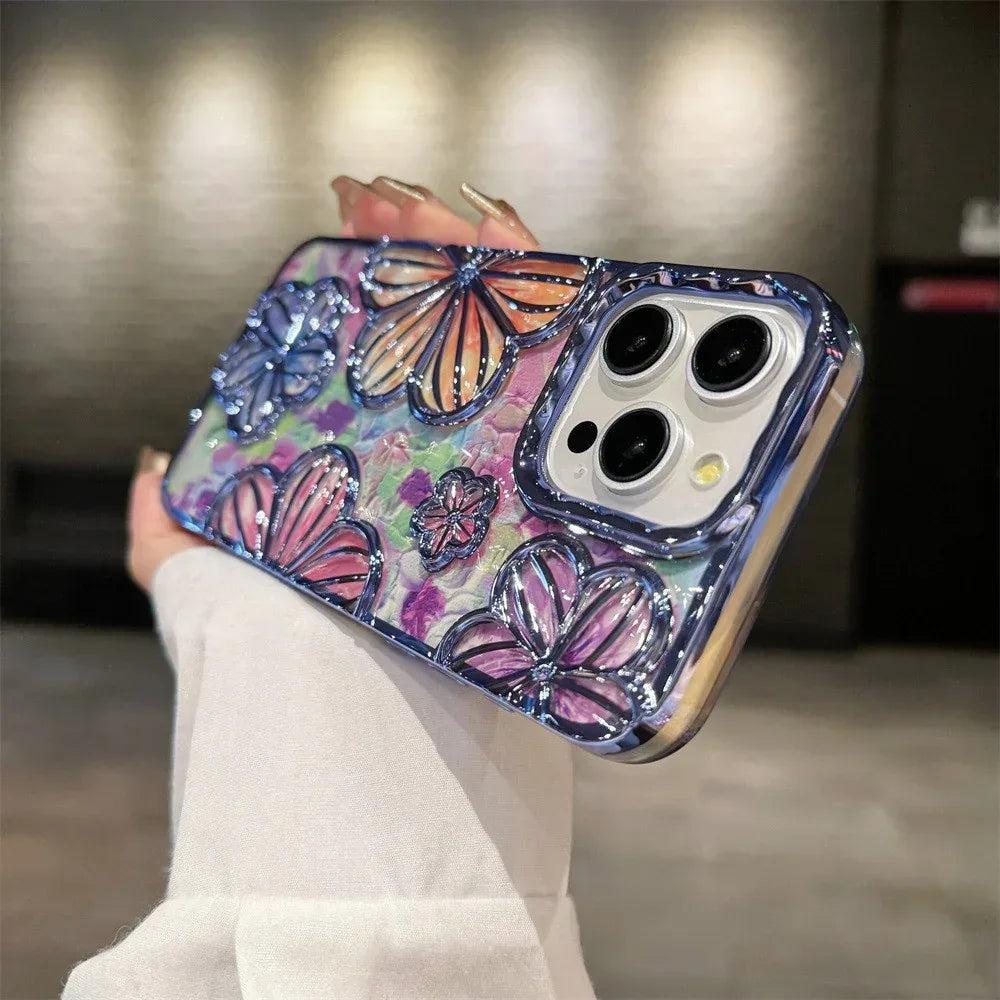 three-dimensional-flower-iphone-protective-cover - Viexta