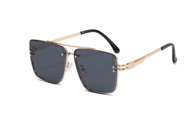 Metal Double Beam  Sunglasses