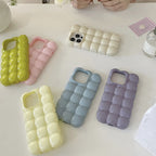 Solid Color Macarons Egg Waffle iPhone Case