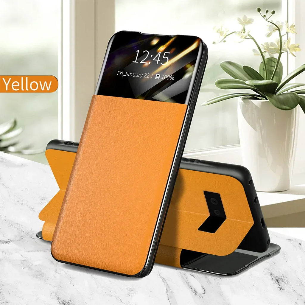 Pixel 6 Card Flip Protective Leather Case - Viexta