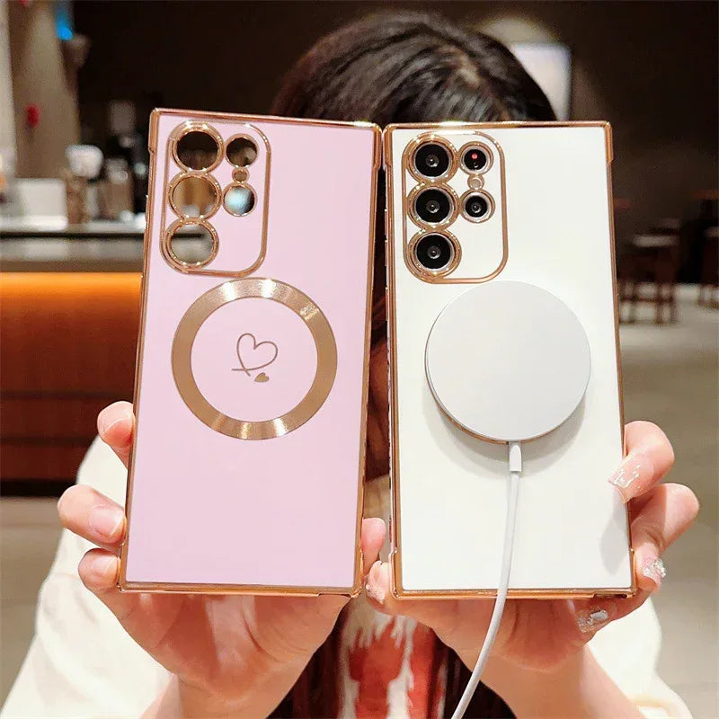 four-corner-drop-resistant-magnetic-samsung-phone-case - Viexta