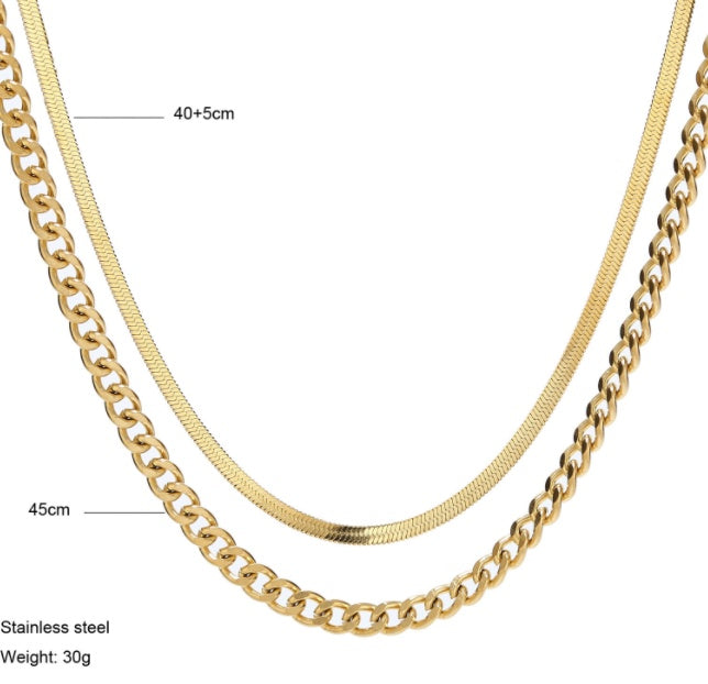 Multilayer Chain Snake Bone Chain