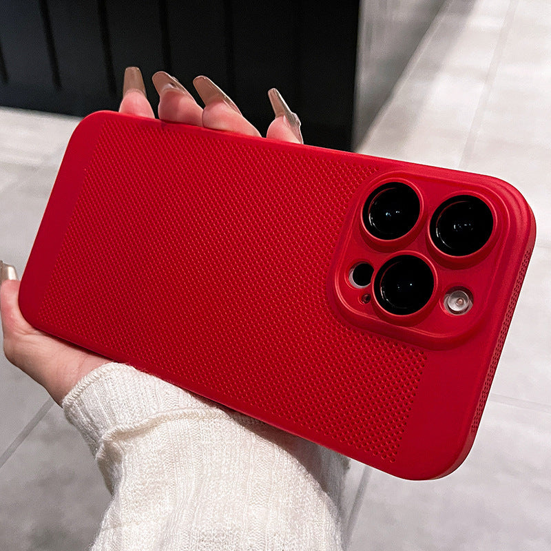 Ultra-thin Breathable With Lens Protector iPhone Case