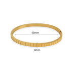 Irregular Wave Buckle Stainless Steel Kada