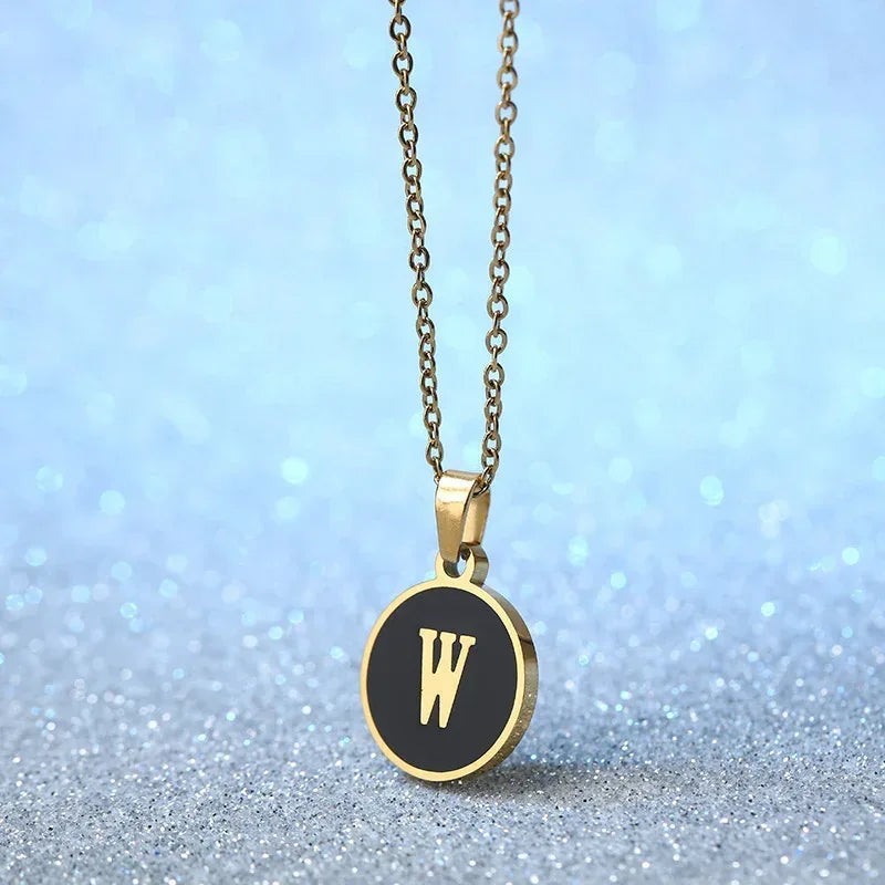 O-shaped Chain Letter Necklace - Viexta
