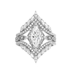 Crown Horse Eye Diamond Ring